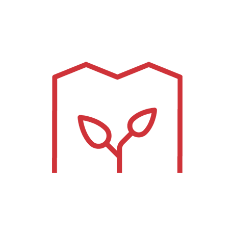 Glazen kassen in gras